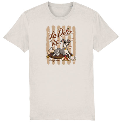 Italian Greyhound La Dolce Vita T-shirt in Vintage White