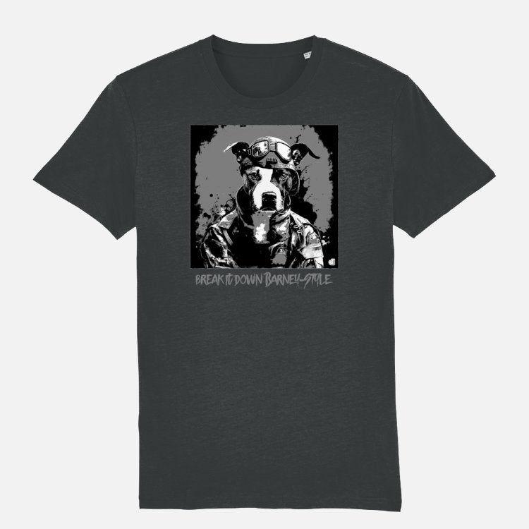 Staffordshire Terrier Unisex T-shirt - Colour: Dark Heather Grey