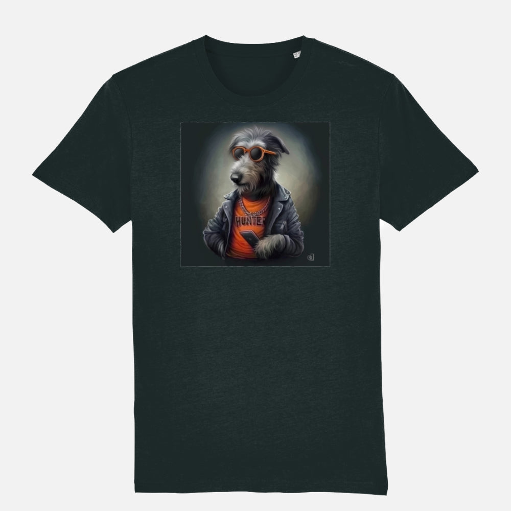 Scottish Deerhound Unisex T-shirt - Colour: Black