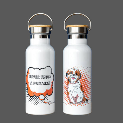 Shih Tzu Gift Water Bottle (artist Maria Castillo)