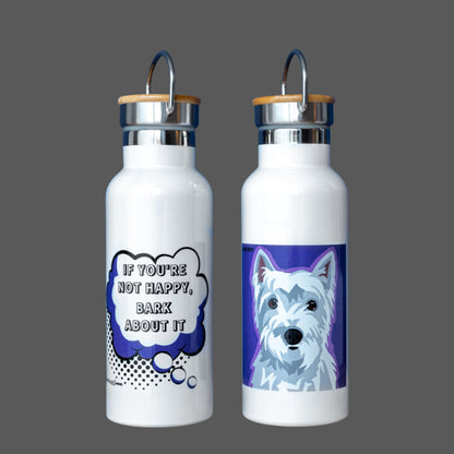 Westie Gift Water Bottle (artist Laura Tripp)