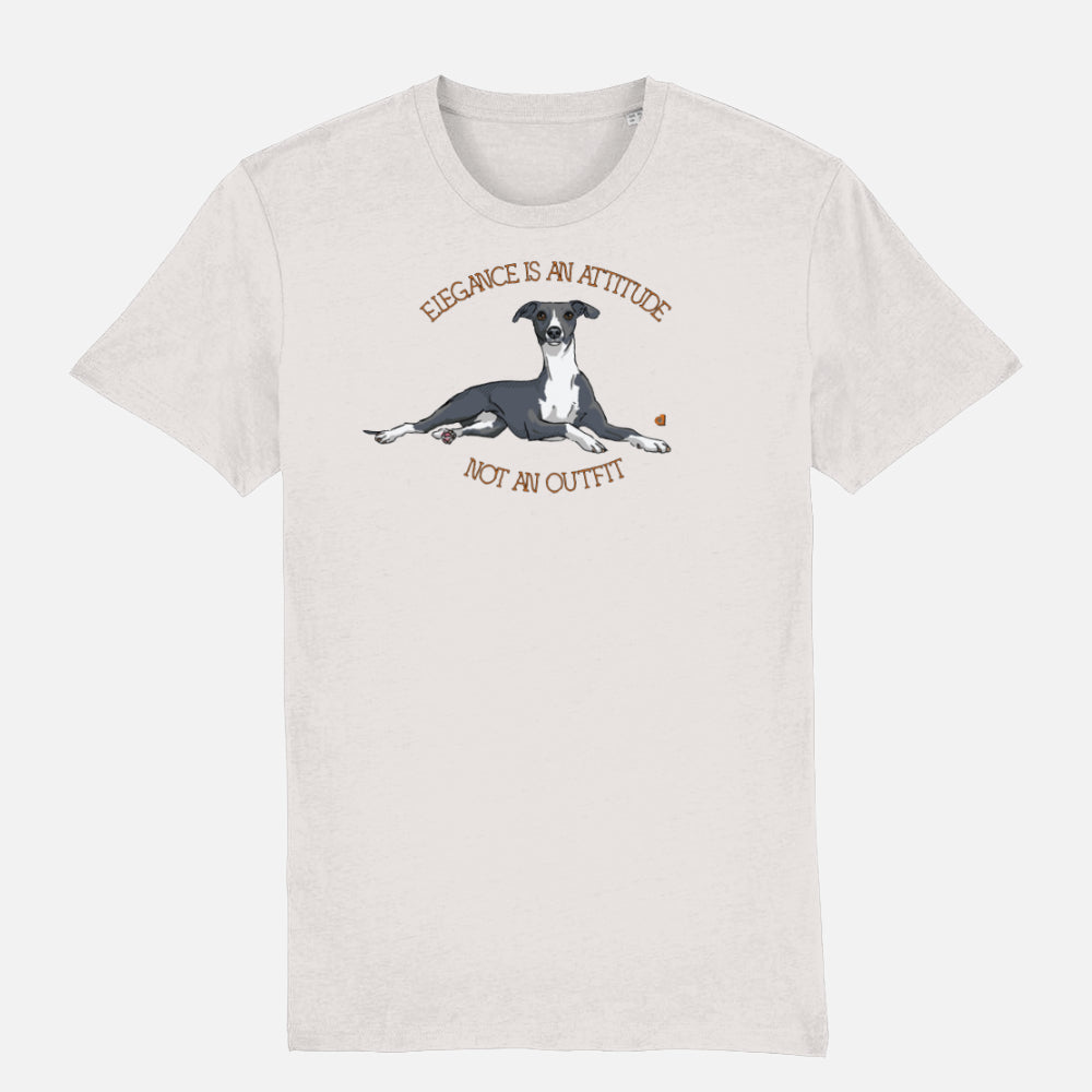 Whippet Unisex T-shirt - Colour: Off White