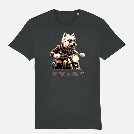 Westie Unisex T-shirt - Colour: Dark Heather Grey