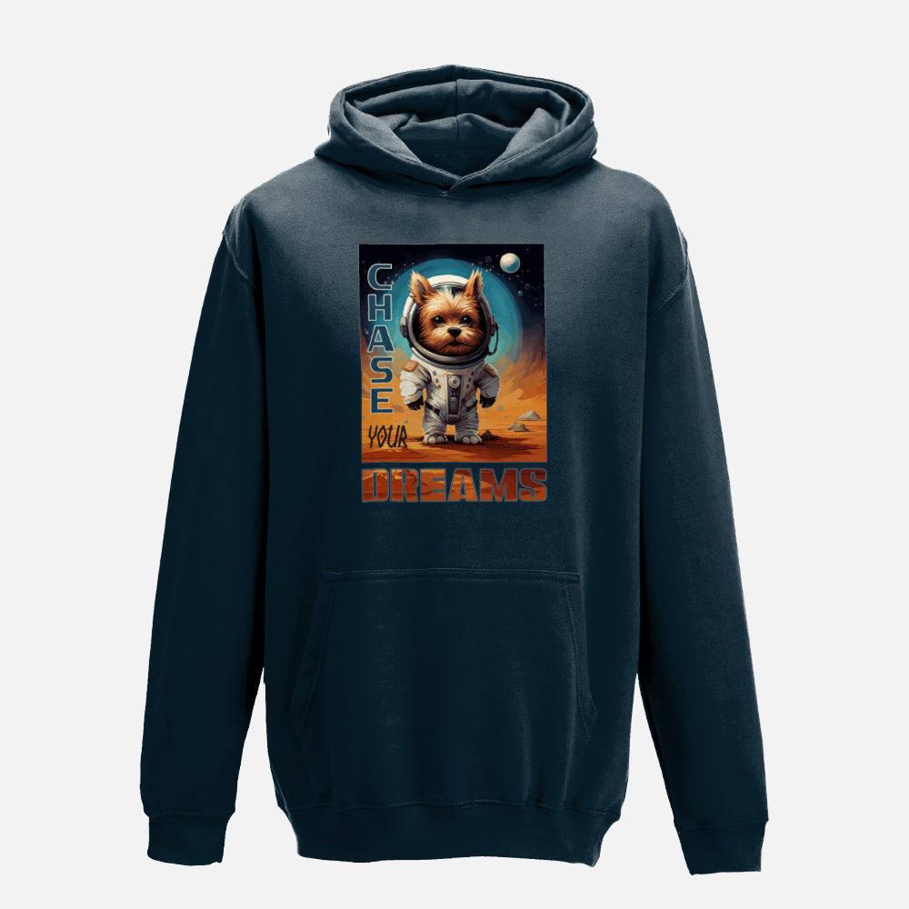 Kids' Yorkshire Terrier Hoodie - Colour: French Navy Blue